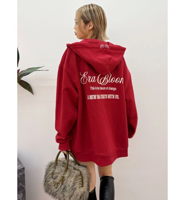 EVRIS「era bloom グラフィックジップパーカー」|パーカー|