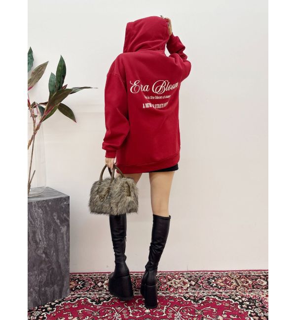 EVRIS「era bloom グラフィックジップパーカー」|パーカー|