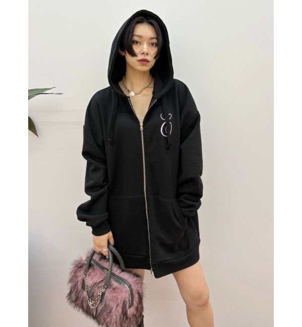 EVRIS「era bloom グラフィックジップパーカー」|パーカー|