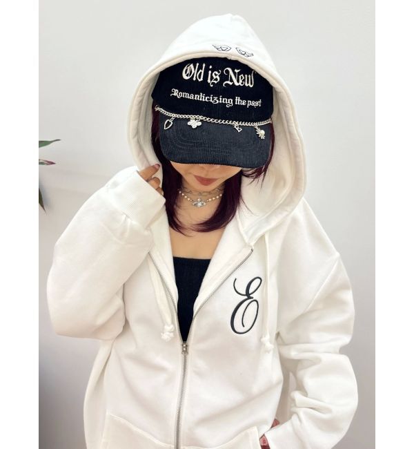 EVRIS「era bloom グラフィックジップパーカー」|パーカー|