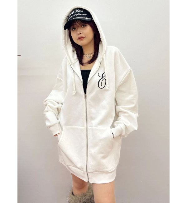 EVRIS「era bloom グラフィックジップパーカー」|パーカー|