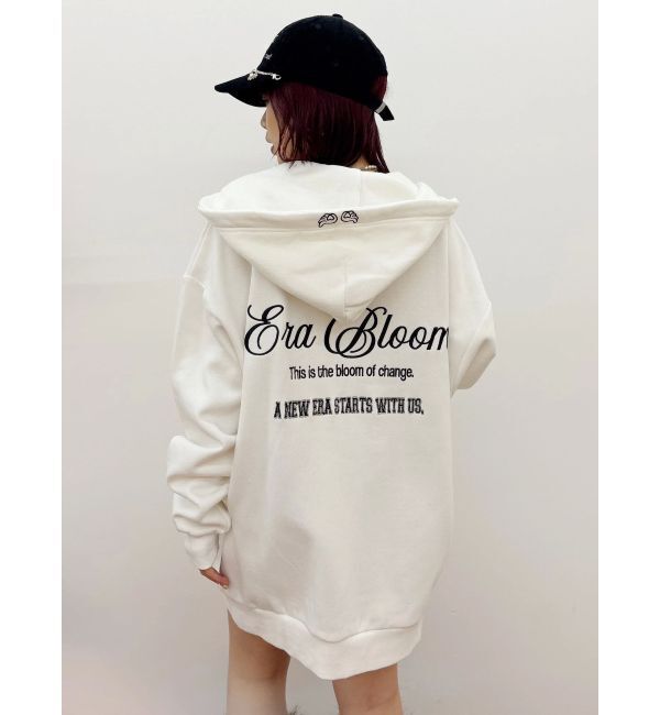 EVRIS「era bloom グラフィックジップパーカー」|パーカー|