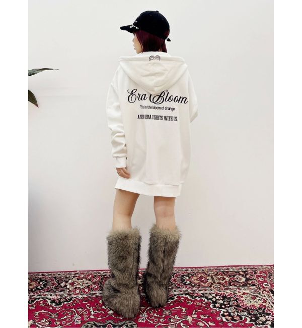 EVRIS「era bloom グラフィックジップパーカー」|パーカー|