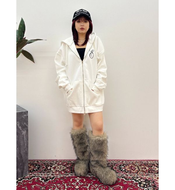 EVRIS「era bloom グラフィックジップパーカー」|パーカー|