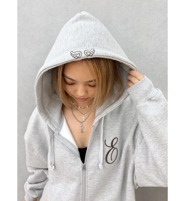 EVRIS「era bloom グラフィックジップパーカー」|パーカー|