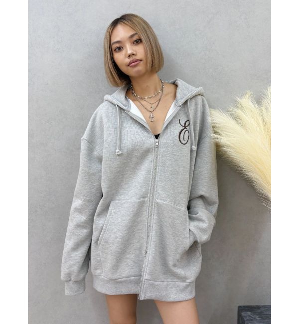 EVRIS「era bloom グラフィックジップパーカー」|パーカー|