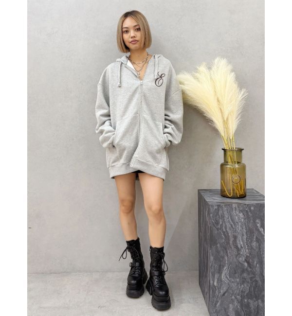 EVRIS「era bloom グラフィックジップパーカー」|パーカー|