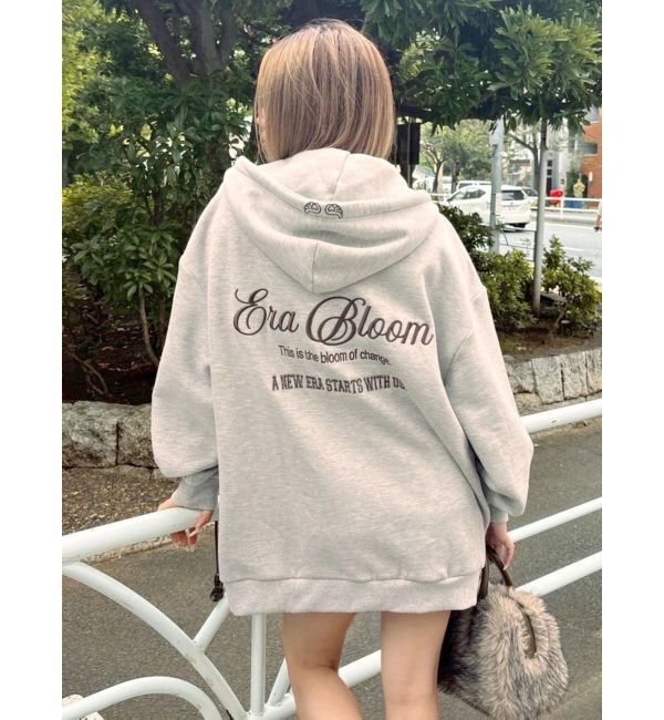 EVRIS「era bloom グラフィックジップパーカー」|パーカー|