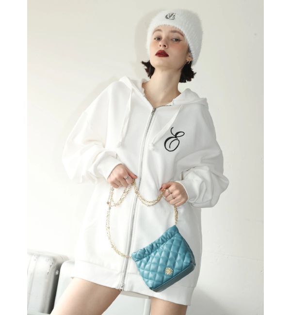 EVRIS「era bloom グラフィックジップパーカー」|パーカー|