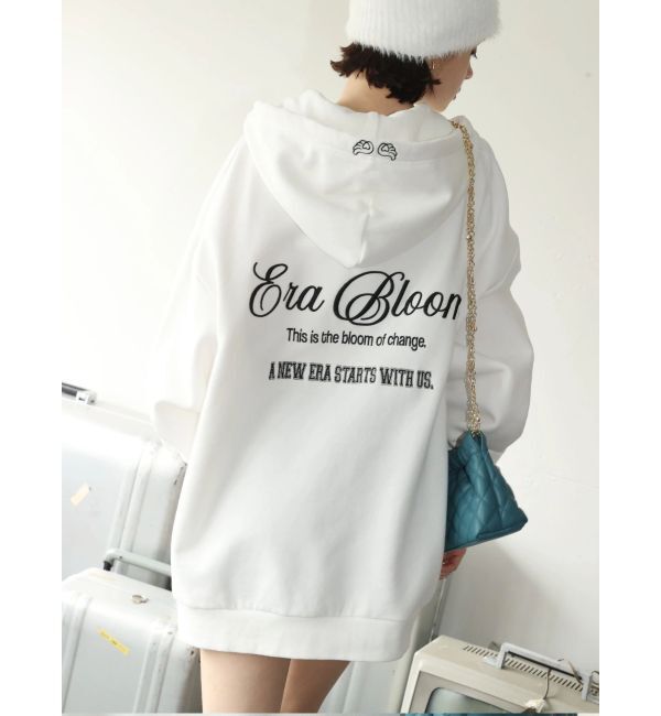 EVRIS「era bloom グラフィックジップパーカー」|パーカー|