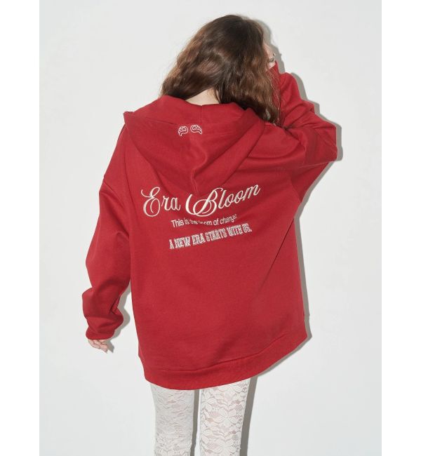 EVRIS「era bloom グラフィックジップパーカー」|パーカー|