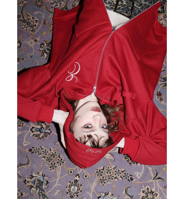 EVRIS「era bloom グラフィックジップパーカー」|パーカー|