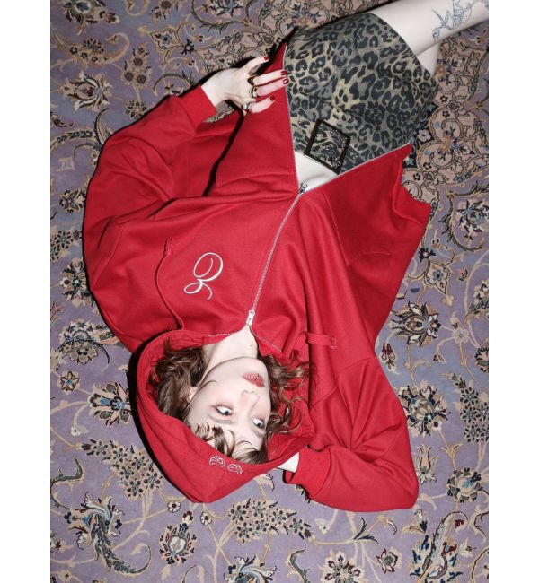 EVRIS「era bloom グラフィックジップパーカー」|パーカー|