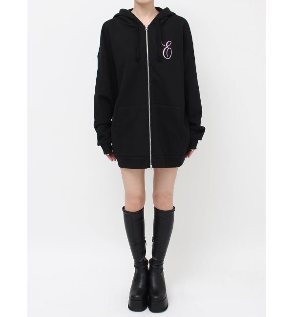 EVRIS「era bloom グラフィックジップパーカー」|パーカー|