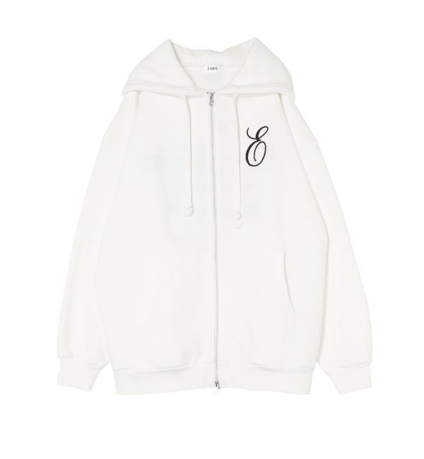 EVRIS「era bloom グラフィックジップパーカー」|パーカー|
