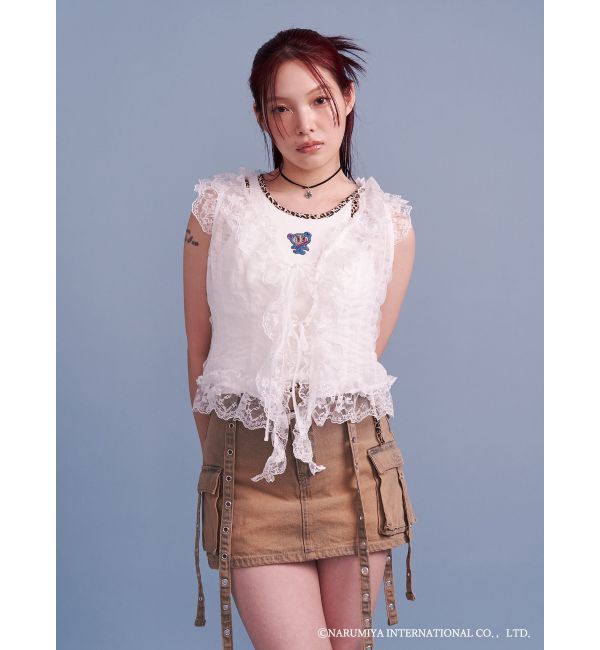 jouetie「【ANGELBLUE&times;jouetie】パイピングキャミ」|キャミソール|