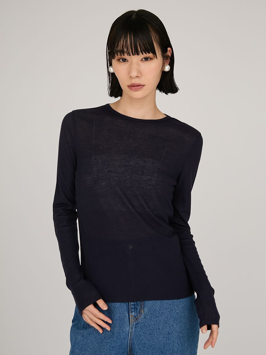 emmi atelier「セミシアーフライストップス」|Tシャツ・カットソー|