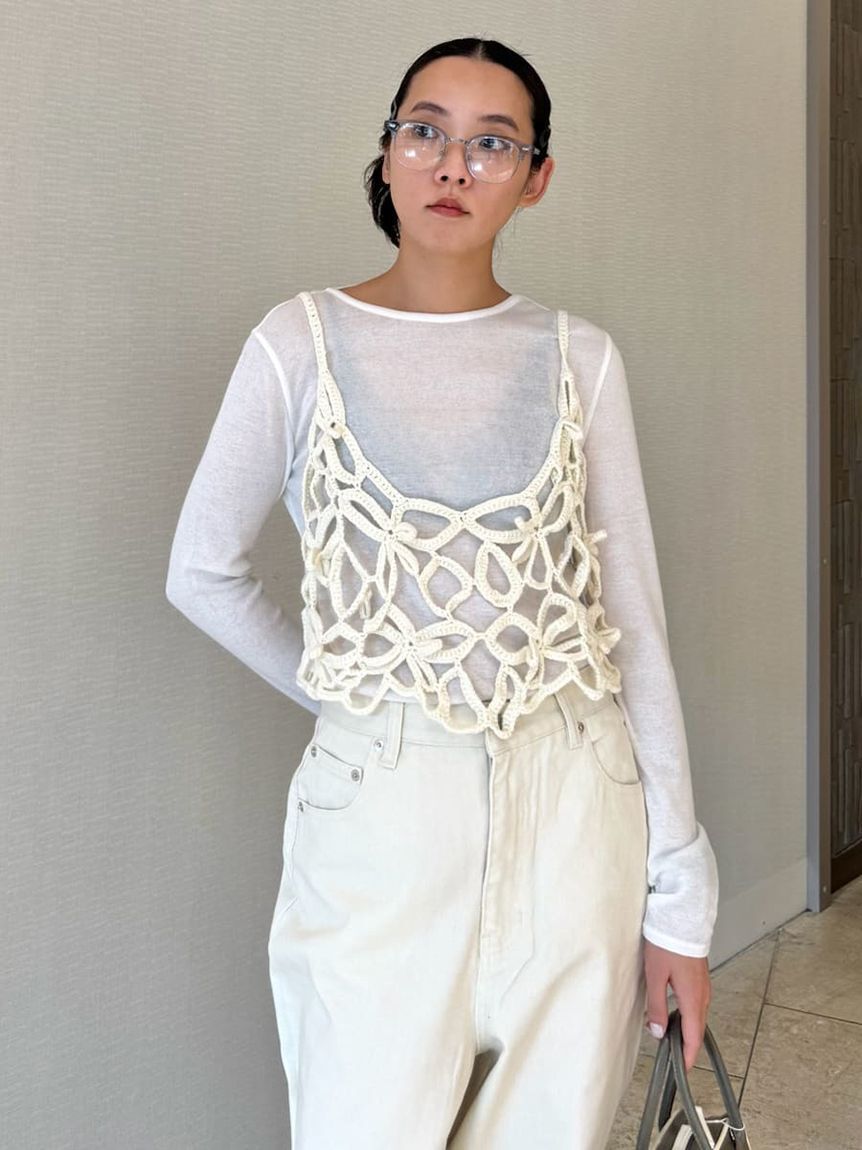 emmi atelier「セミシアーフライストップス」|Tシャツ・カットソー|