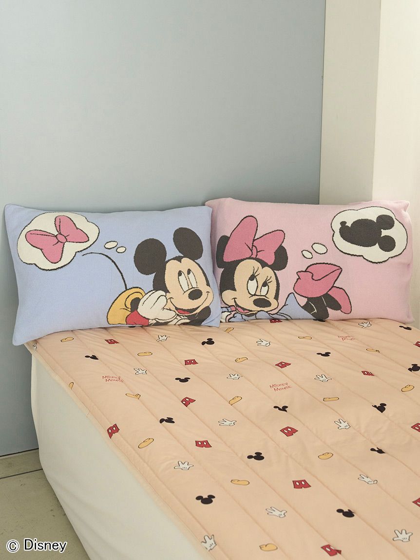 gelato pique Sleep「【Sleep】Mickey&Minnie / ジャガードピローケース」|その他|