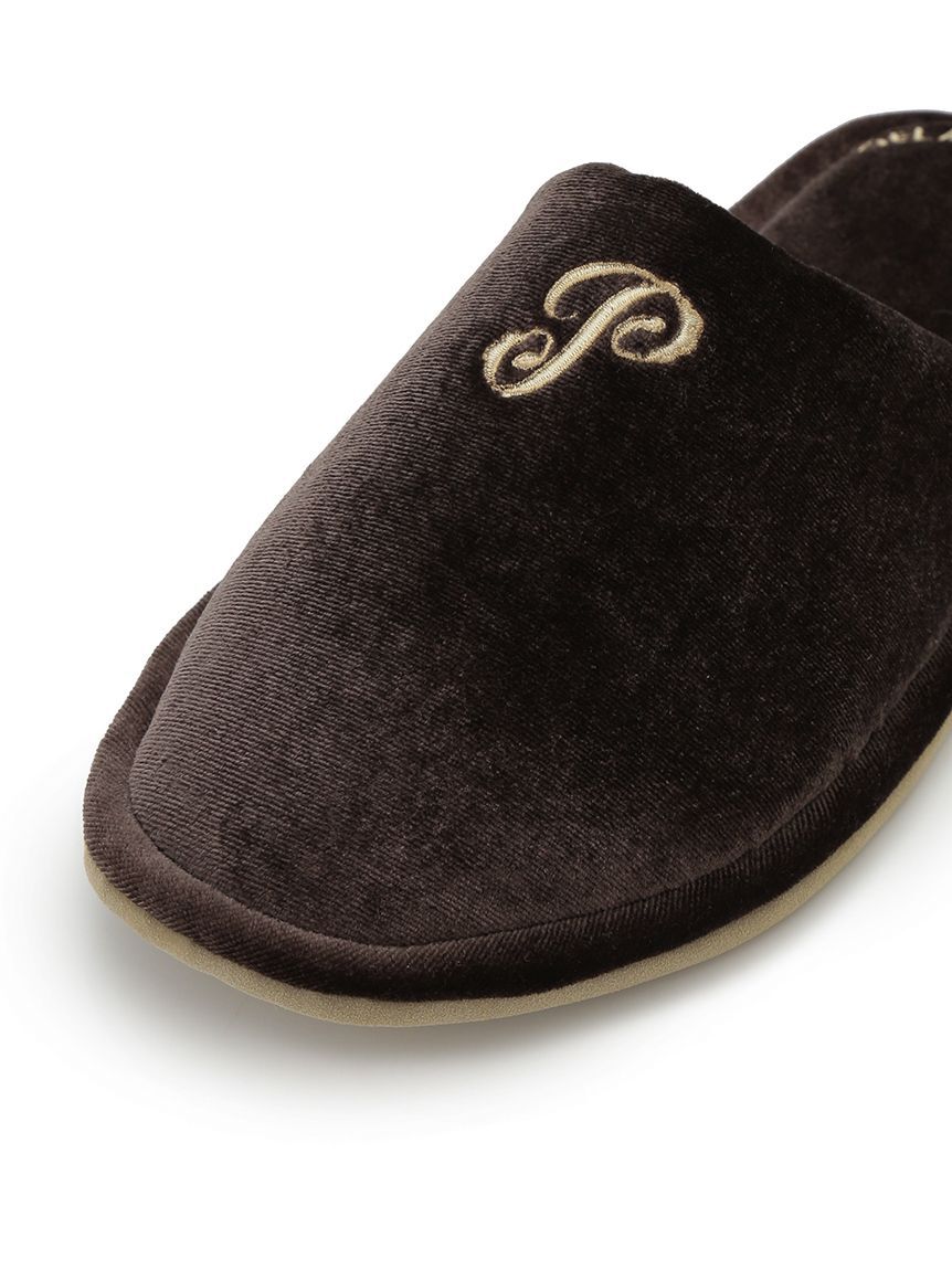 gelato pique「エンブレムモチーフベロアルームシューズ」|ルームシューズ|
