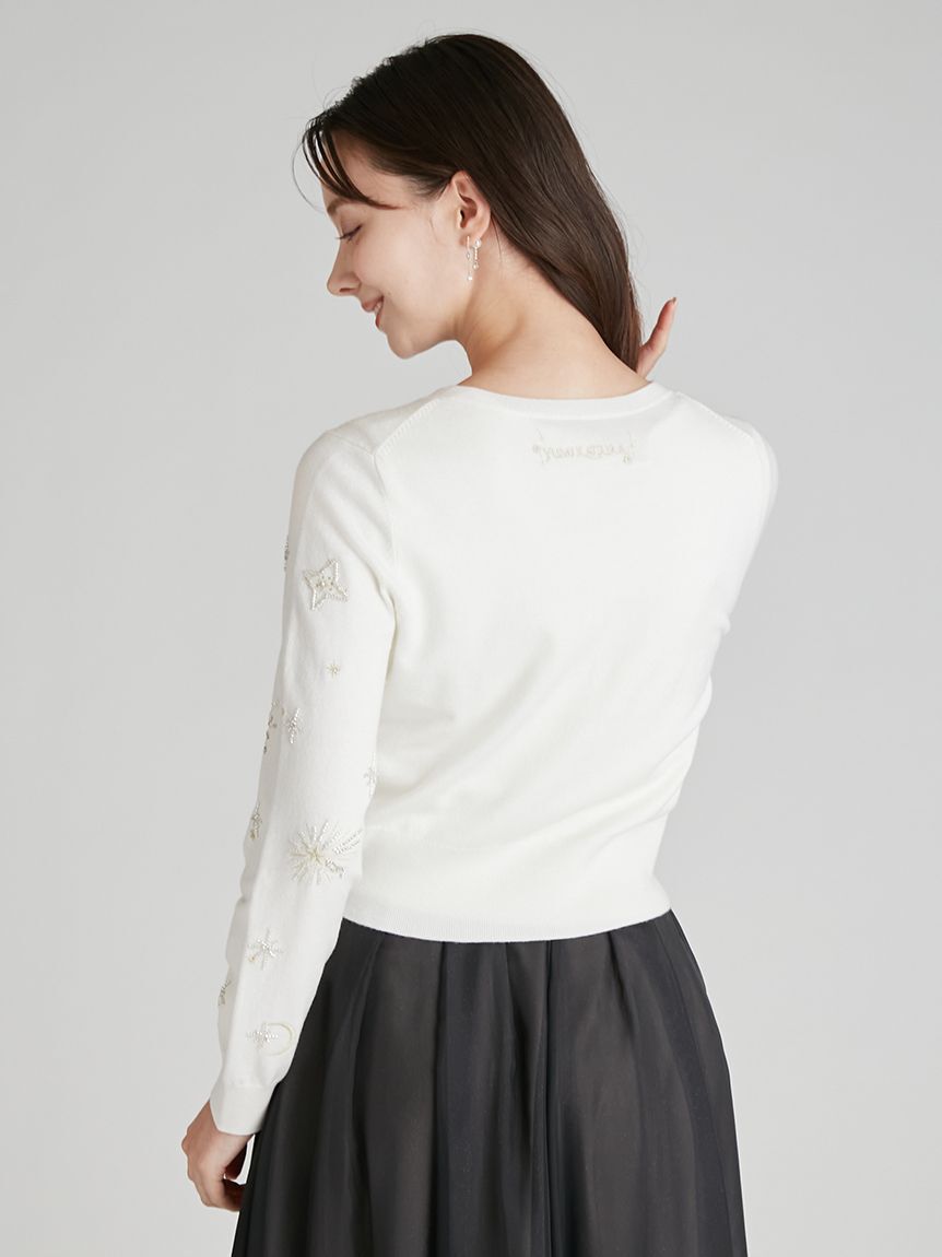 CELFORD「【YUMI KATSURA for CELFORD】コラボスターリー刺繍ニットアンサンブル」|ニット・セーター|