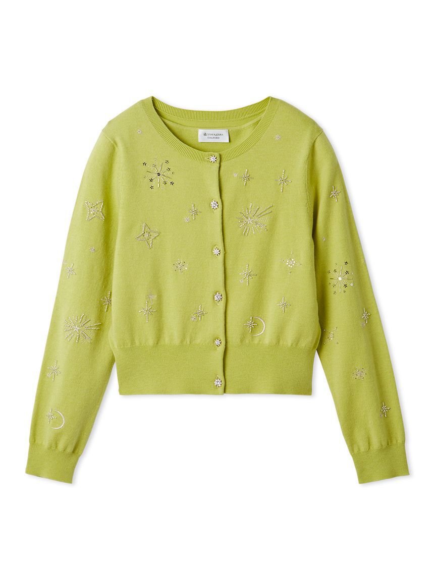 CELFORD「【YUMI KATSURA for CELFORD】コラボスターリー刺繍ニットアンサンブル」|ニット・セーター|LIME