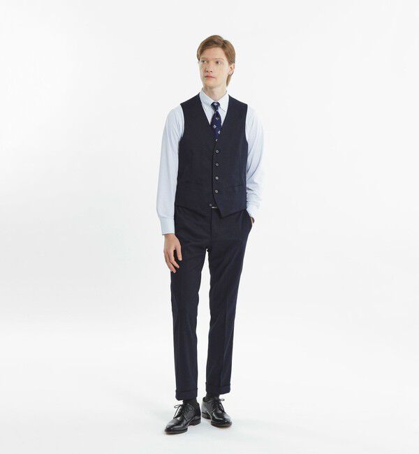 MACKINTOSH PHILOSOPHY「【24年秋冬モデル】トロッター ウェストコート#000（ナンバーゼロ）バーズアイストレッチ　リサイクル」|その他|