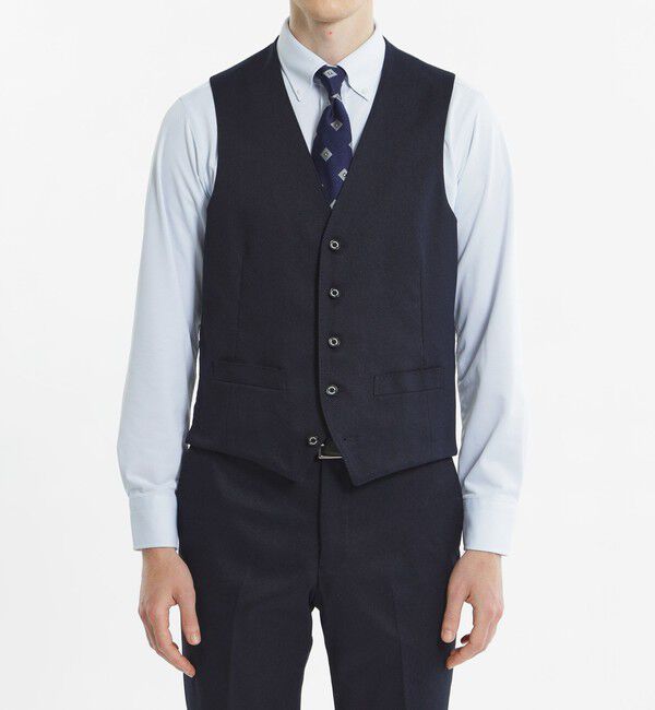 MACKINTOSH PHILOSOPHY「【24年秋冬モデル】トロッター ウェストコート#000（ナンバーゼロ）バーズアイストレッチ　リサイクル」|その他|