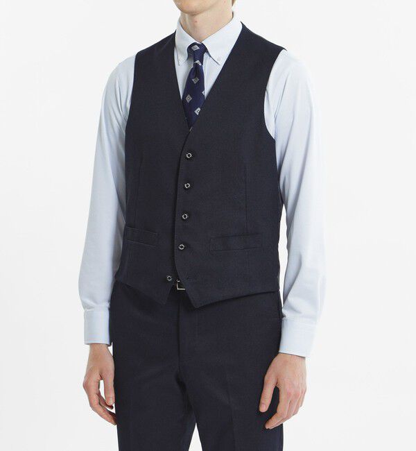 MACKINTOSH PHILOSOPHY「【24年秋冬モデル】トロッター ウェストコート#000（ナンバーゼロ）バーズアイストレッチ　リサイクル」|その他|