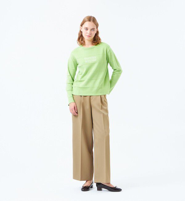 MACKINTOSH PHILOSOPHY「ライティングロゴボーダーニット」|ニット・セーター|