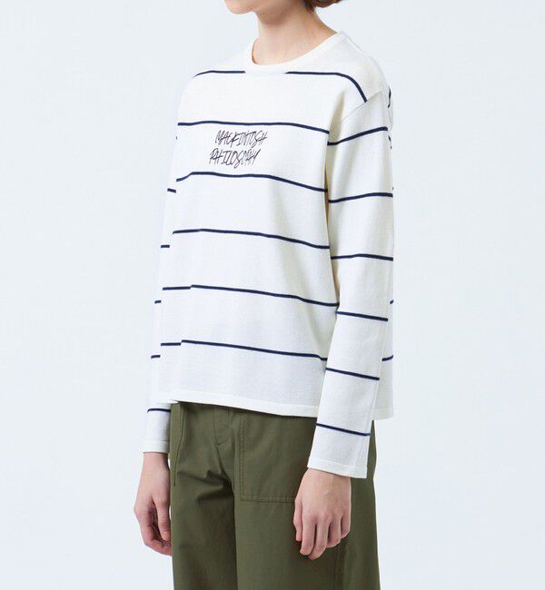 MACKINTOSH PHILOSOPHY「ライティングロゴボーダーニット」|ニット・セーター|