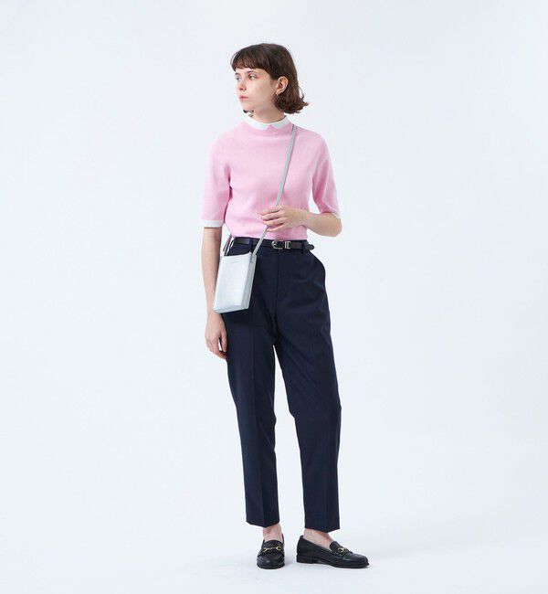 MACKINTOSH PHILOSOPHY「【2025年春夏モデル】Cleric Collar Knit ハーフスリーブ」|ニット・セーター|