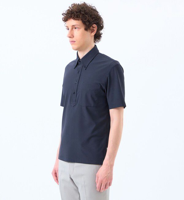 MACKINTOSH PHILOSOPHY「【TROTTER with FREEZE TECH】トロッター ボタンダウンポロシャツ　氷撃プリントトリコット」|シャツ・ブラウス|