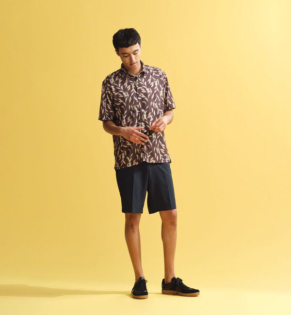 MACKINTOSH PHILOSOPHY「ボタニカルプリント ボタンダウン半袖シャツ」|シャツ・ブラウス|