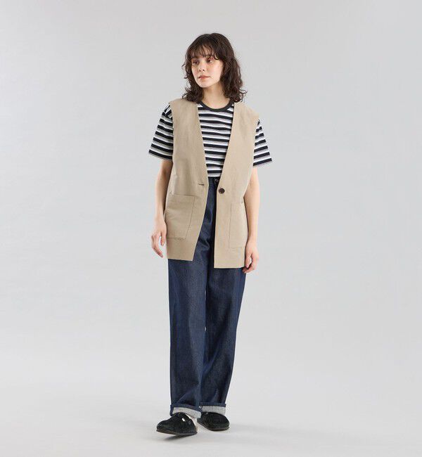 MACKINTOSH PHILOSOPHY「GREY LABEL リネンナイロンジレ」|ブルゾン・スタジャン|