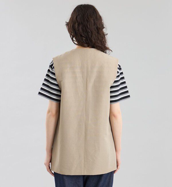 MACKINTOSH PHILOSOPHY「GREY LABEL リネンナイロンジレ」|ブルゾン・スタジャン|