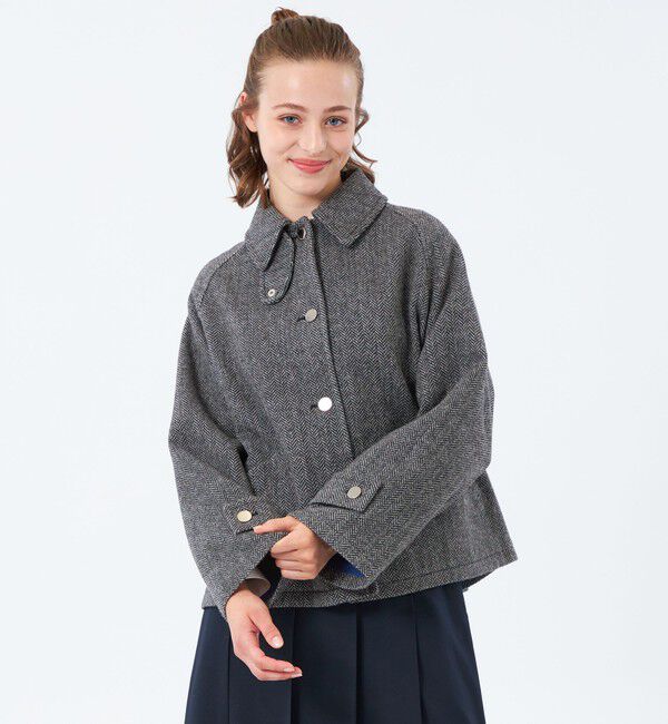 MACKINTOSH PHILOSOPHY「【WEB&一部店舗限定】【WELBURY SHORT（ウェルベリーショート）】HEAT TWEED製」|その他|チャコールグレー