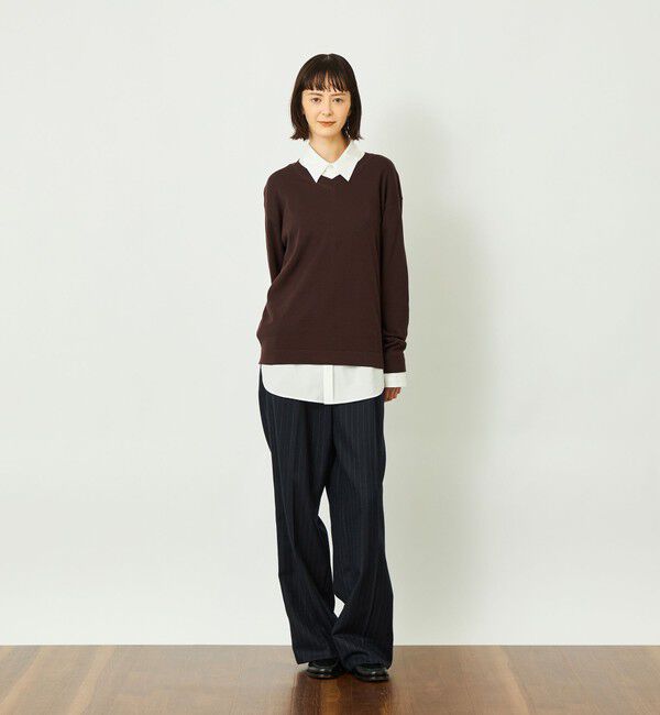 MACKINTOSH PHILOSOPHY「GREY LABEL ファインコットンVネックニット」|ニット・セーター|