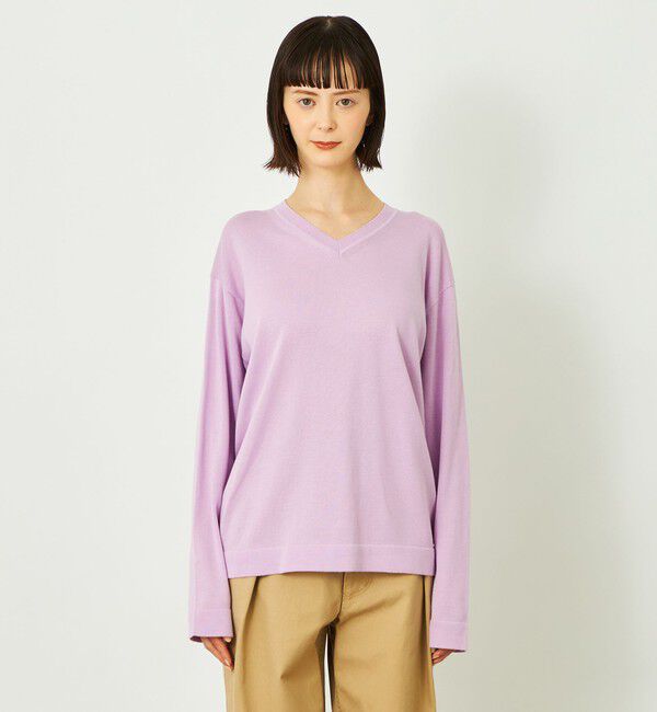 MACKINTOSH PHILOSOPHY「GREY LABEL ファインコットンVネックニット」|ニット・セーター|