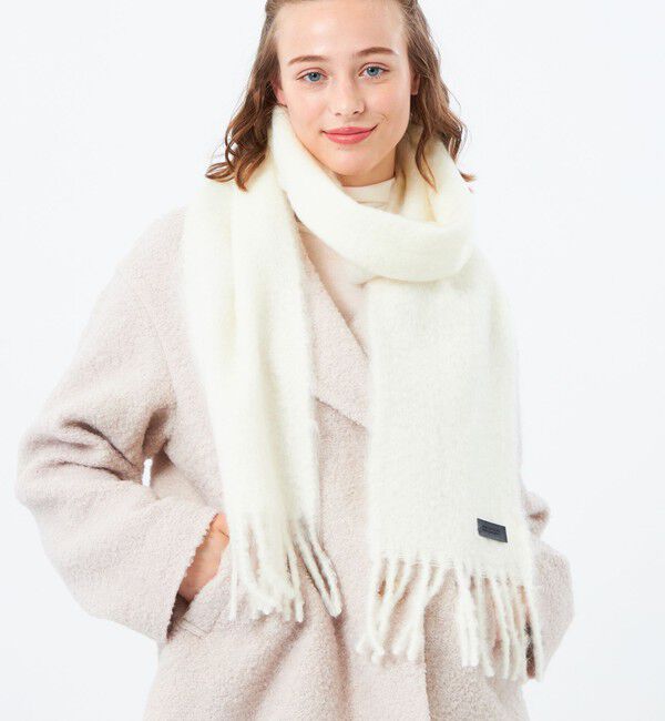 MACKINTOSH PHILOSOPHY「モヘヤミックスマフラー」|マフラー|オフホワイト