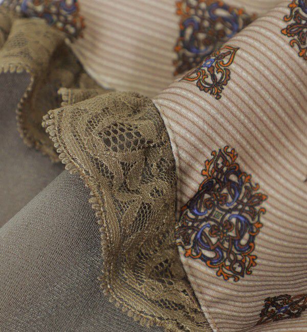  「レジメンタルオーナメントドレス」|ワンピース|