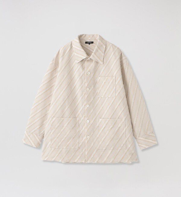  「ダイアゴナルカットジャガードオーバーシャツ」|シャツ・ブラウス|