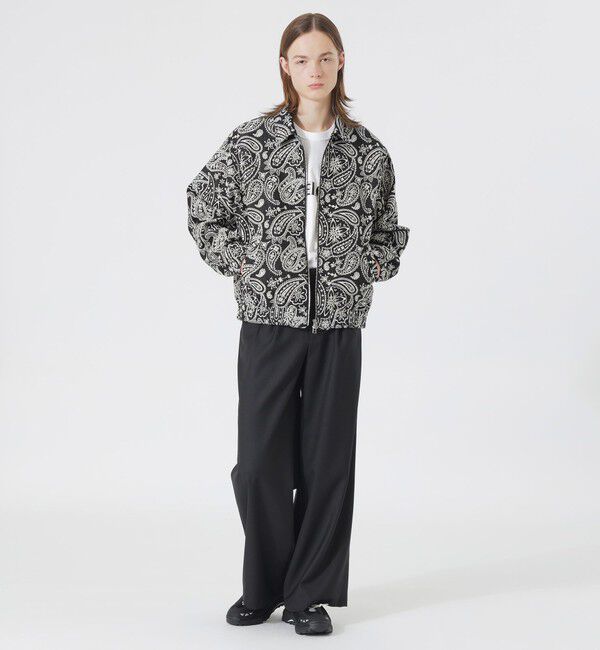  「ペイズリージャカードデニムブルゾン」|ブルゾン・スタジャン|