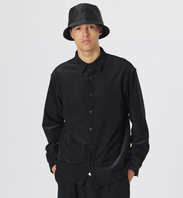  「コードピケシャツ」|シャツ・ブラウス|ブラック