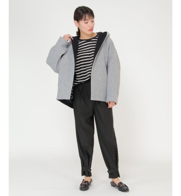 IKKA LOUNGE「フード配色ユルシルエットコート」|その他|