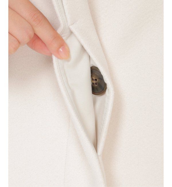 ikka「RENU メルトンミドル丈フードジャケット」|その他|