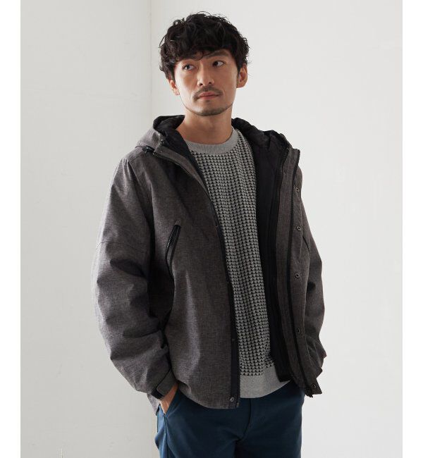 ikka「【撥水】sorona 3WAYライトハーフ」|ブルゾン・スタジャン|