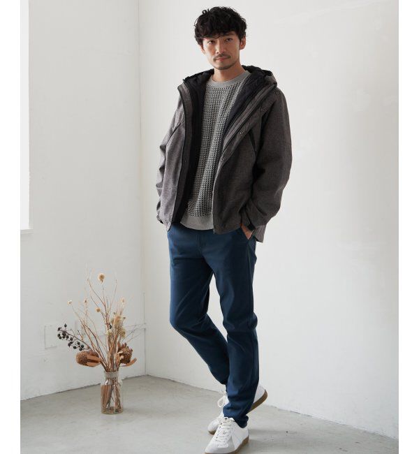 ikka「【撥水】sorona 3WAYライトハーフ」|ブルゾン・スタジャン|