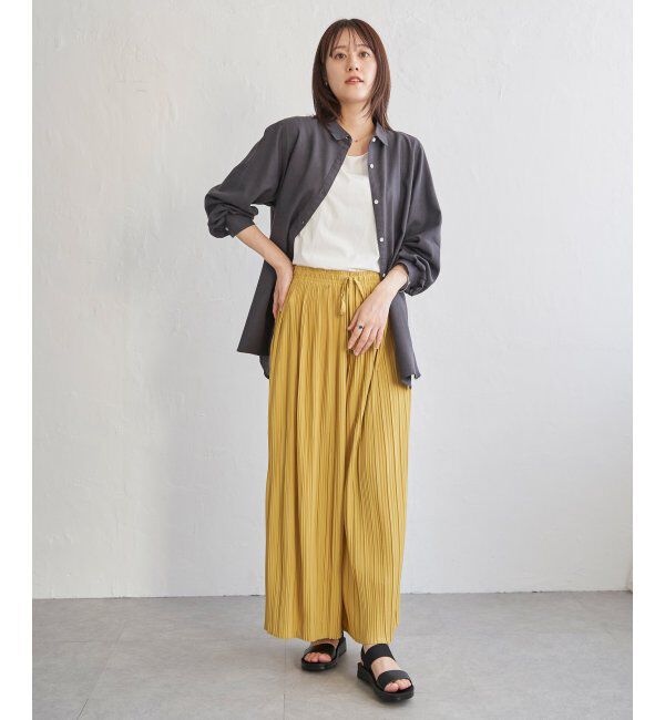 ikka「フレンチリネンMIX長袖シャツ」|シャツ・ブラウス|