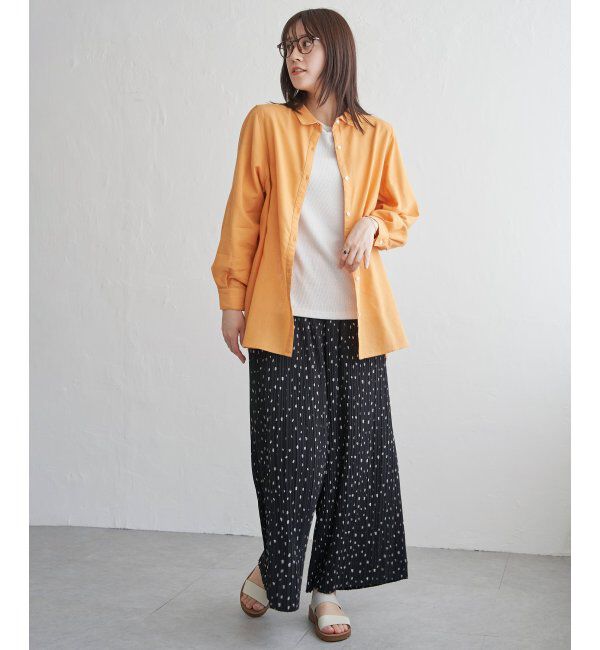 ikka「フレンチリネンMIX長袖シャツ」|シャツ・ブラウス|